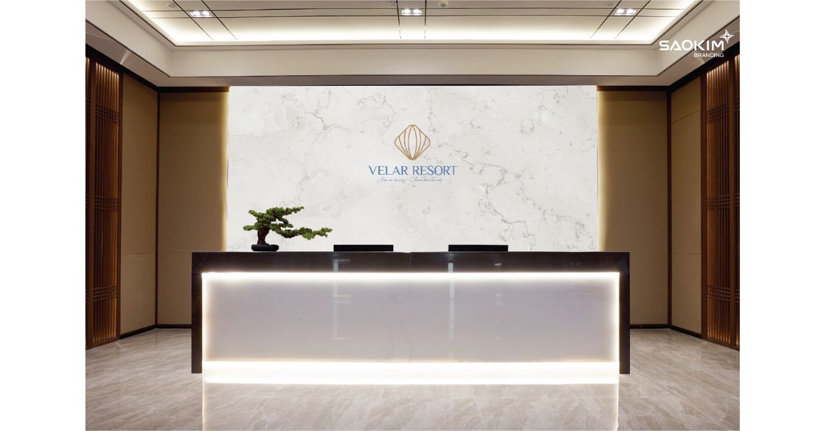 Ứng dụng nhận diện logo velar resort