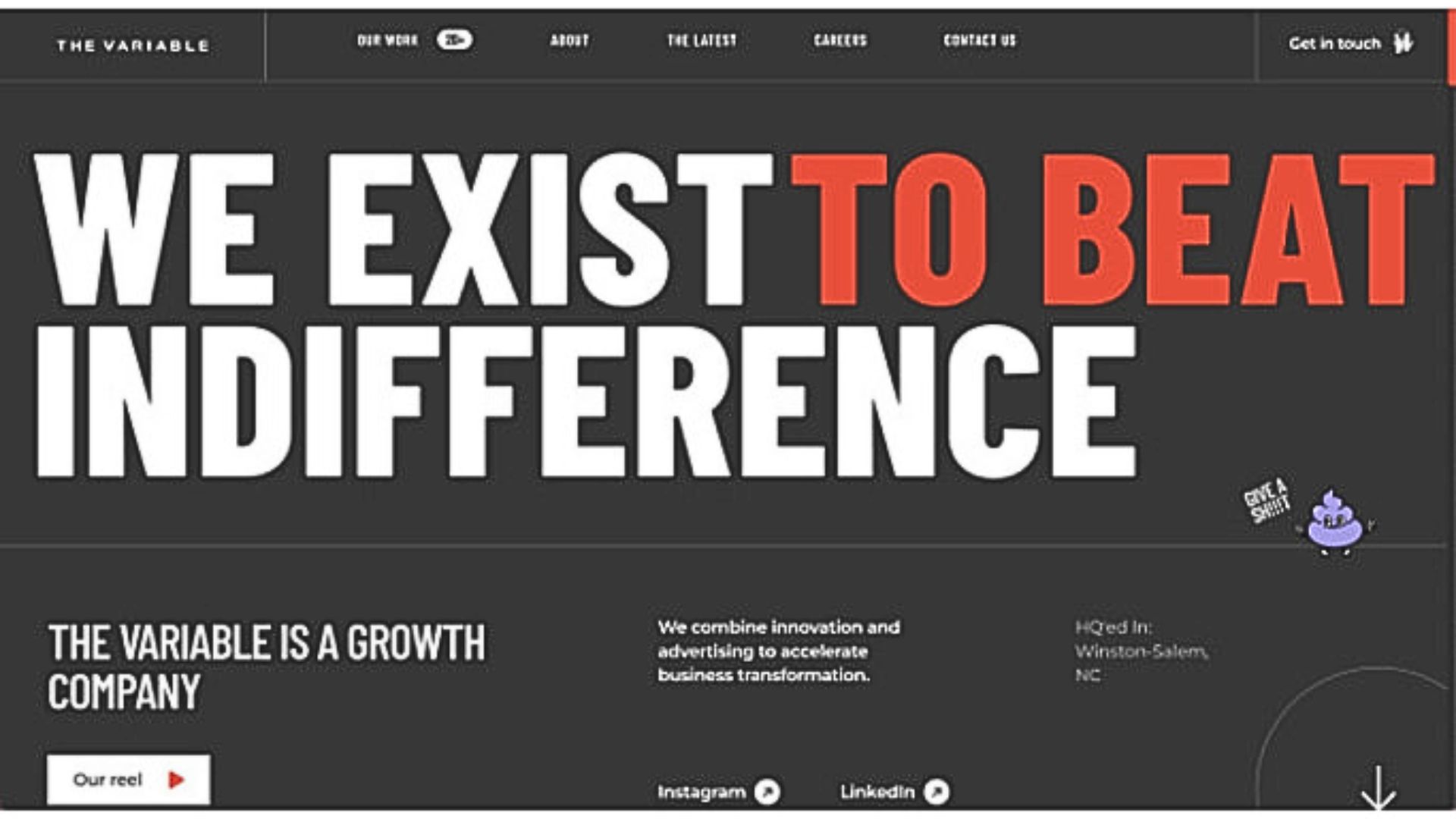 xu hướng thiết kế website bold typography