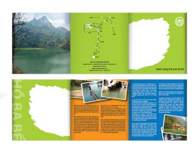 Thiết kế ấn phẩm quảng bá về khu vực Hồ Ba Bể