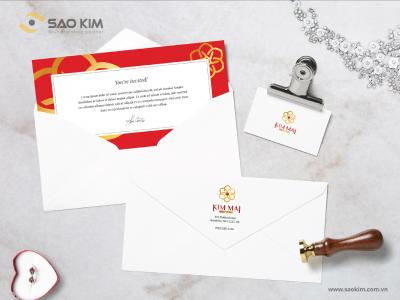 Thiết kế logo và biển bảng thương hiệu trang sức nữ cho doanh nghiệp Kim Mai