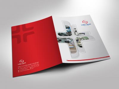 Thiết kế logo nhận diện thương hiệu cho công ty thiết bị y tế Việt Đức