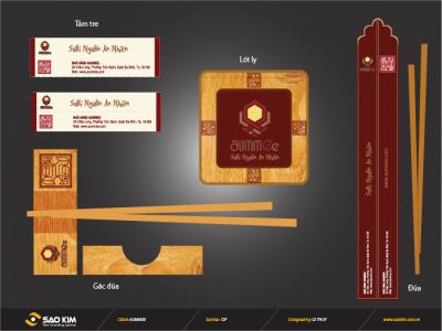 Thiết kế nhận diện thương hiệu cho nhà hàng chay Aummee