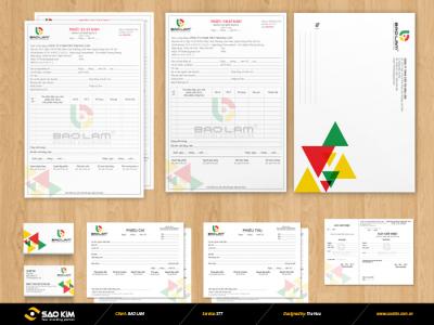 Thiết kế logo và các ấn phẩm nhận diện thương hiệu công ty Bảo Lâm