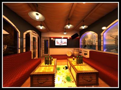 Thiết kế quán bar karaoke New Feeling