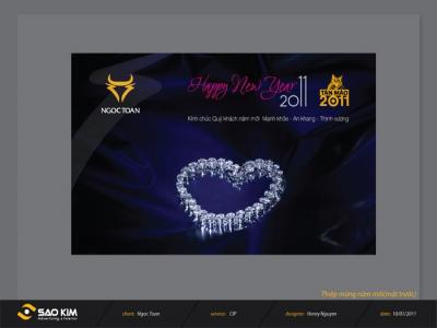 Thiết kế thương hiệu vàng Ngọc Toàn