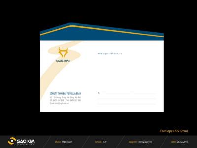 Thiết kế thương hiệu vàng Ngọc Toàn