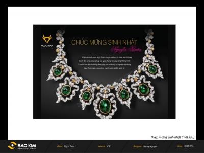 Thiết kế thương hiệu vàng Ngọc Toàn