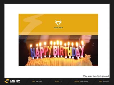 Thiết kế thương hiệu vàng Ngọc Toàn