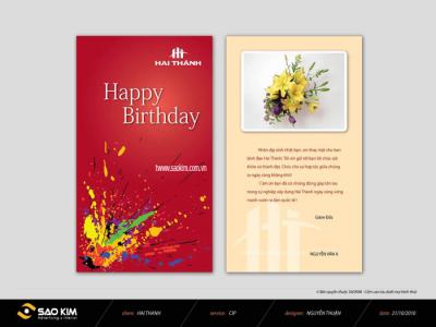 Thiết kế ấn phẩm quảng cáo cho doanh nghiệp Hai Thành