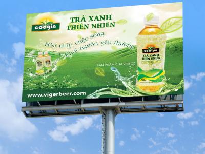 Thiết kế thương hiệu cho trà xanh đóng chai