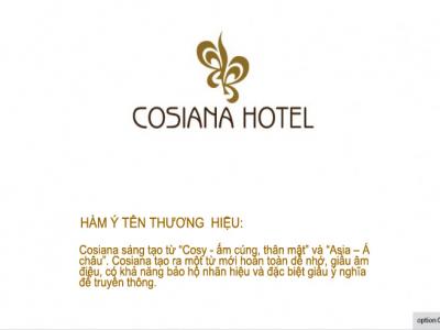 Tái thiết kế thương hiệu cho khách sạn 3 sao COSIANA