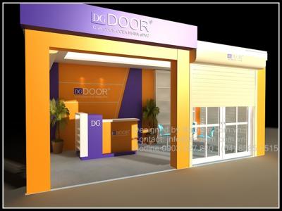 Thiết kế thi công showroom triển lãm cửa cuốn DGDOOR