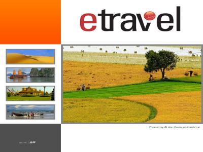 Thiết kế kế brochure giới thiệu dịch vụ E-TRAVEL