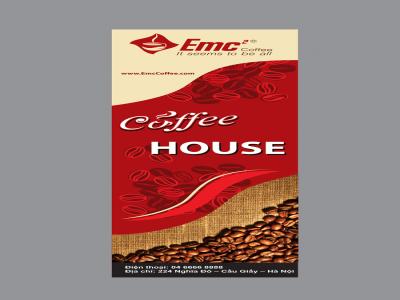 Thiết kế nhận diện thương hiệu EMC2 COFFEE