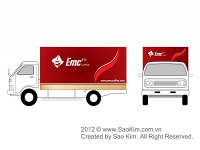 Thiết kế nhận diện thương hiệu EMC2 COFFEE