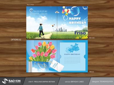 Dự án Thiết kế thiệp chúc mừng sinh nhật sữa Friso