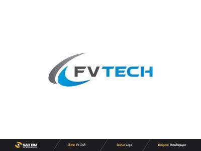 Thiết kế logo thương hiệu FV Tech