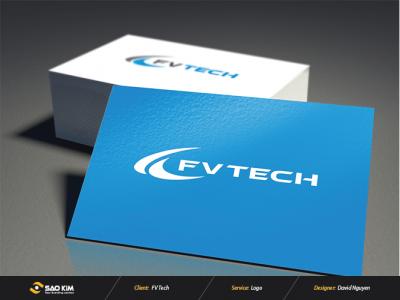 Thiết kế logo thương hiệu FV Tech