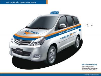 Thiết kế thương hiệu taxi Sao Thế Kỷ