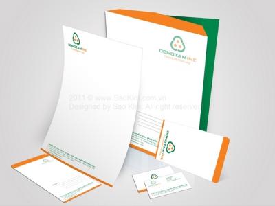 Thiết kế logo và hệ thống nhận diện thương hiệu vật liệu xây dựng Dong Tam