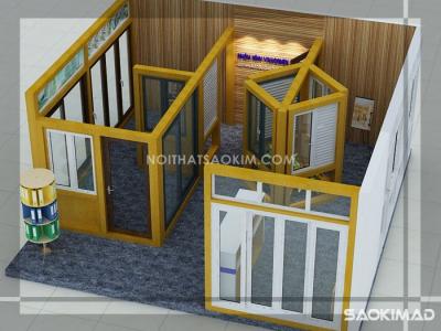 Thiết kế gian hàng cho triển lãm Vietbuil