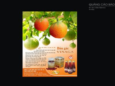 Thiết kế ấn phẩm quảng cáo báo chí cho Vinaga