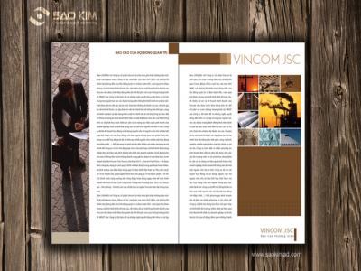Thiết kế báo cáo thường niên cho Vincom
