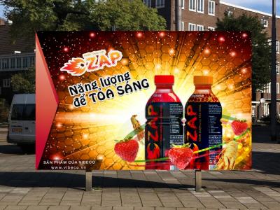Sáng tạo thương hiệu và thiết kế logo bao bì Nước tăng lực ZAP