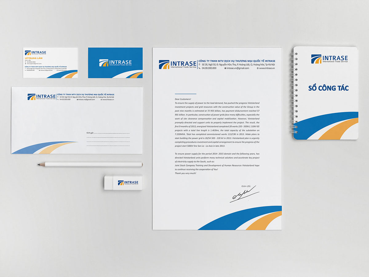 INTRASE - Đặt tên và thiết kế nhận diện công ty Intrase