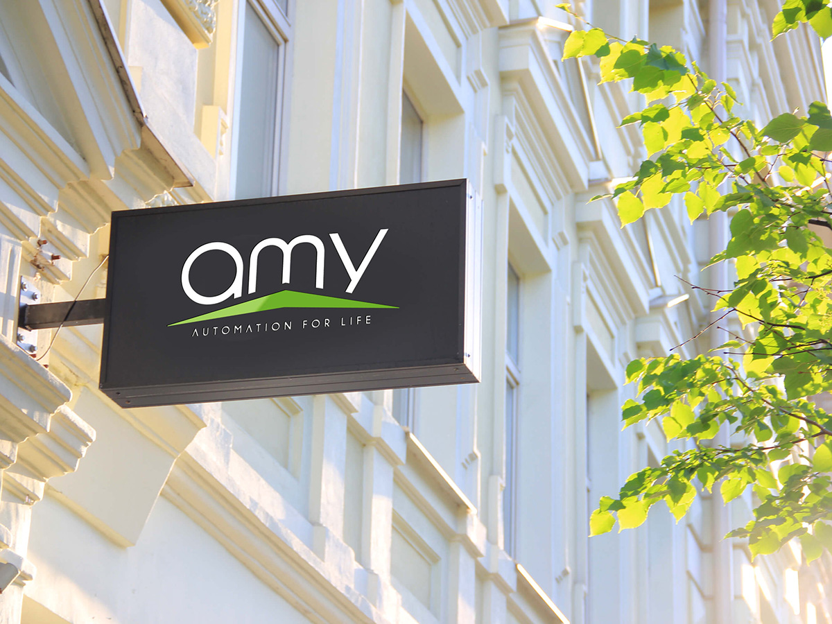AMY - Thiết kế logo công ty nhà thông minh AMY