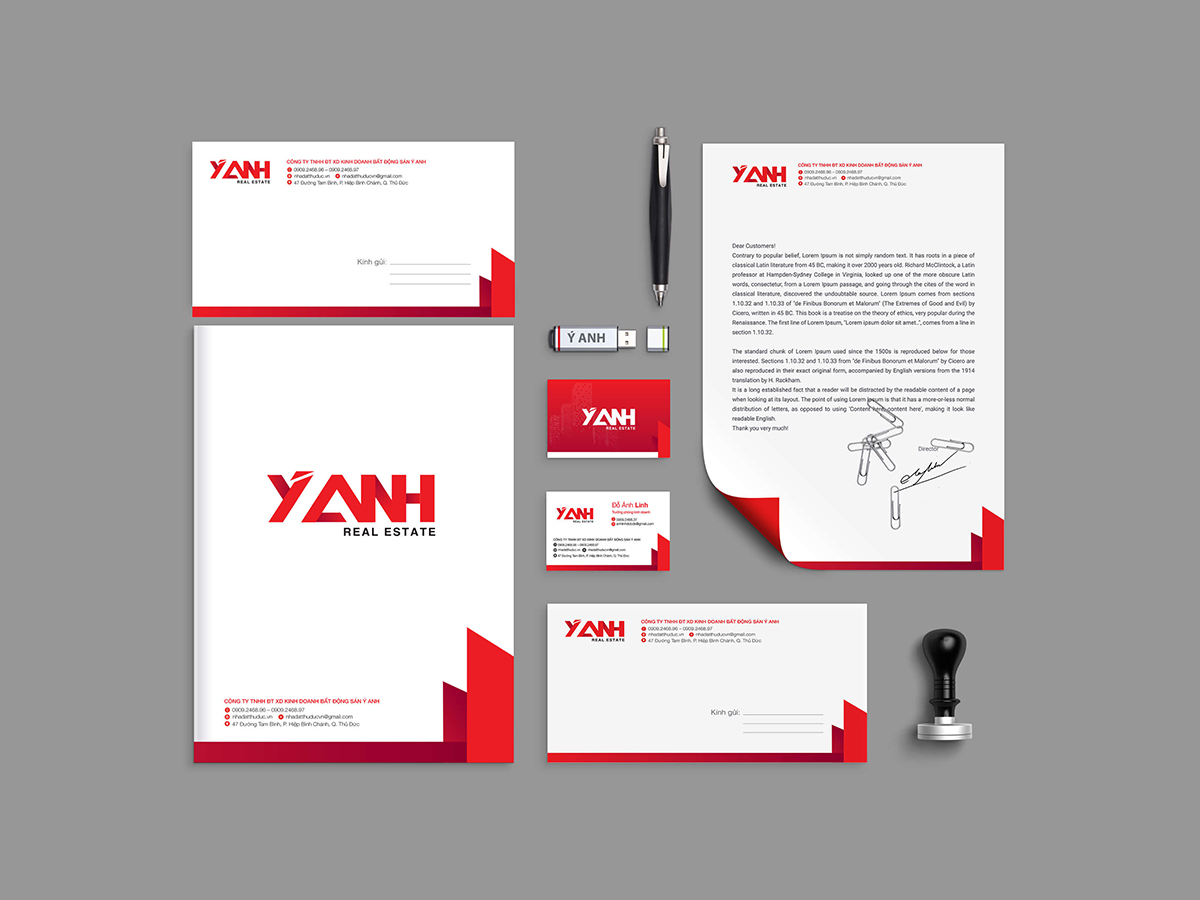 Ý ANH - Thiết kế logo nhận diện thương hiệu bất động sản Ý Anh