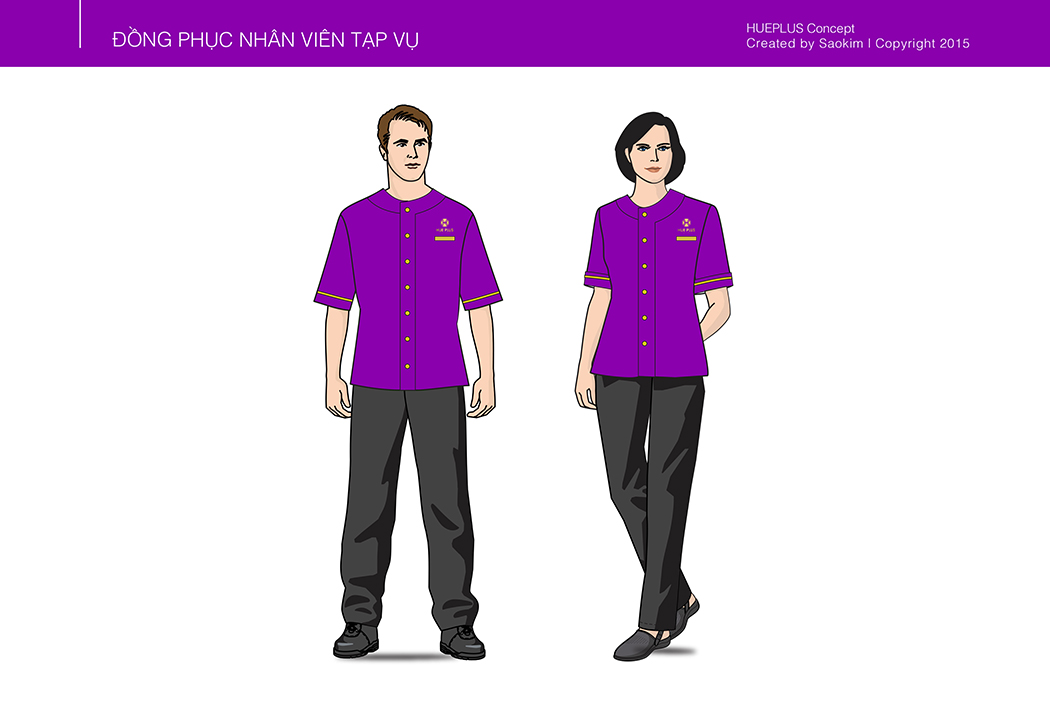 HUE PLUS - Thiết kế logo và hệ thống nhận diện thương hiệu nhà hàng Hue Plus