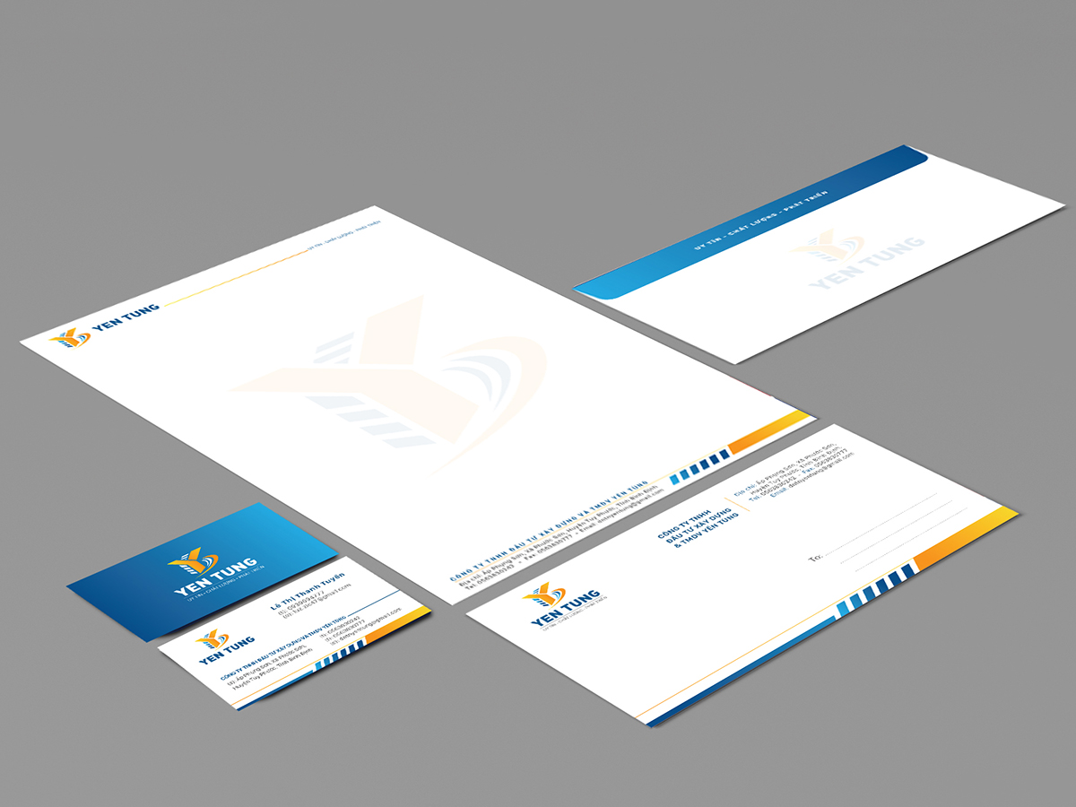 YẾN TÙNG - Thiết kế logo và bộ nhận diện thương hiệu công ty xây dựng Yến Tùng
