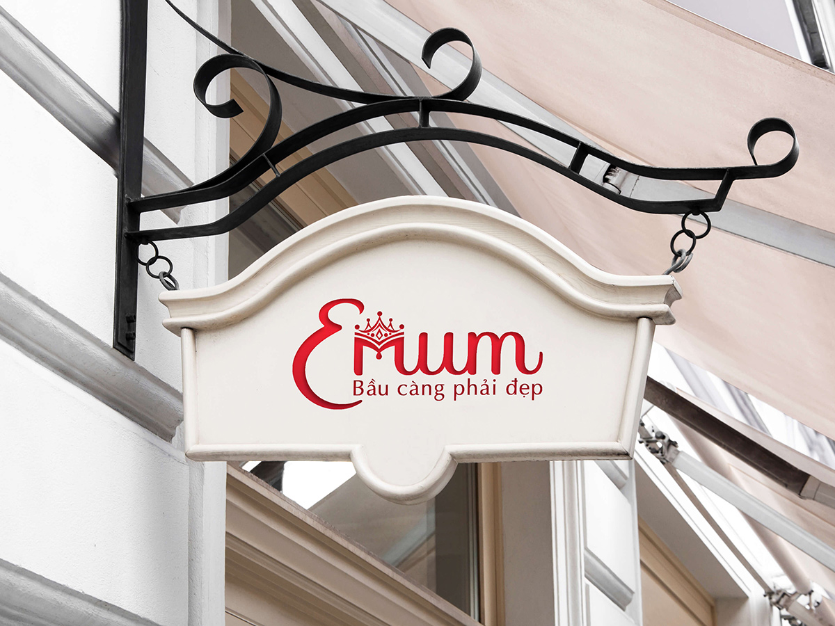 EMUM - Thiết kế logo và nhận diện thương hiệu thời trang đầm bầu EMUM