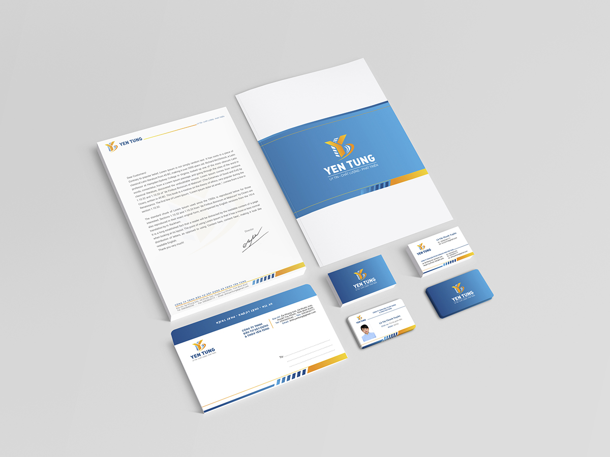 YẾN TÙNG - Thiết kế logo và bộ nhận diện thương hiệu công ty xây dựng Yến Tùng