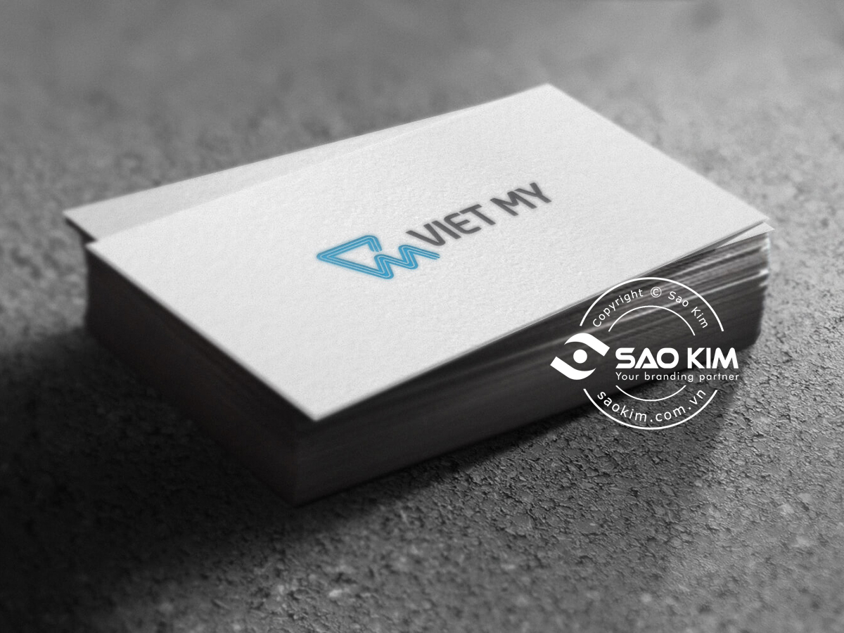 VIỆT MỸ - Thiết kế logo may gia công Việt Mỹ