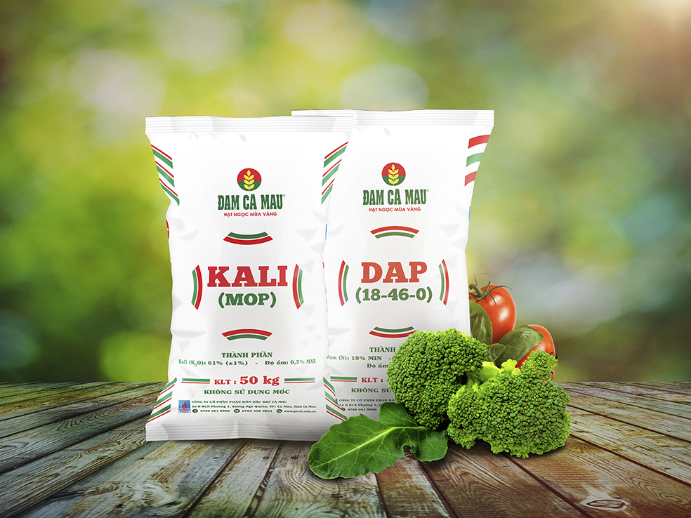 ĐẠM CÀ MAU - Thiết kế hệ thống bao bì sản phẩm mới cho phân bón Đạm Cà Mau