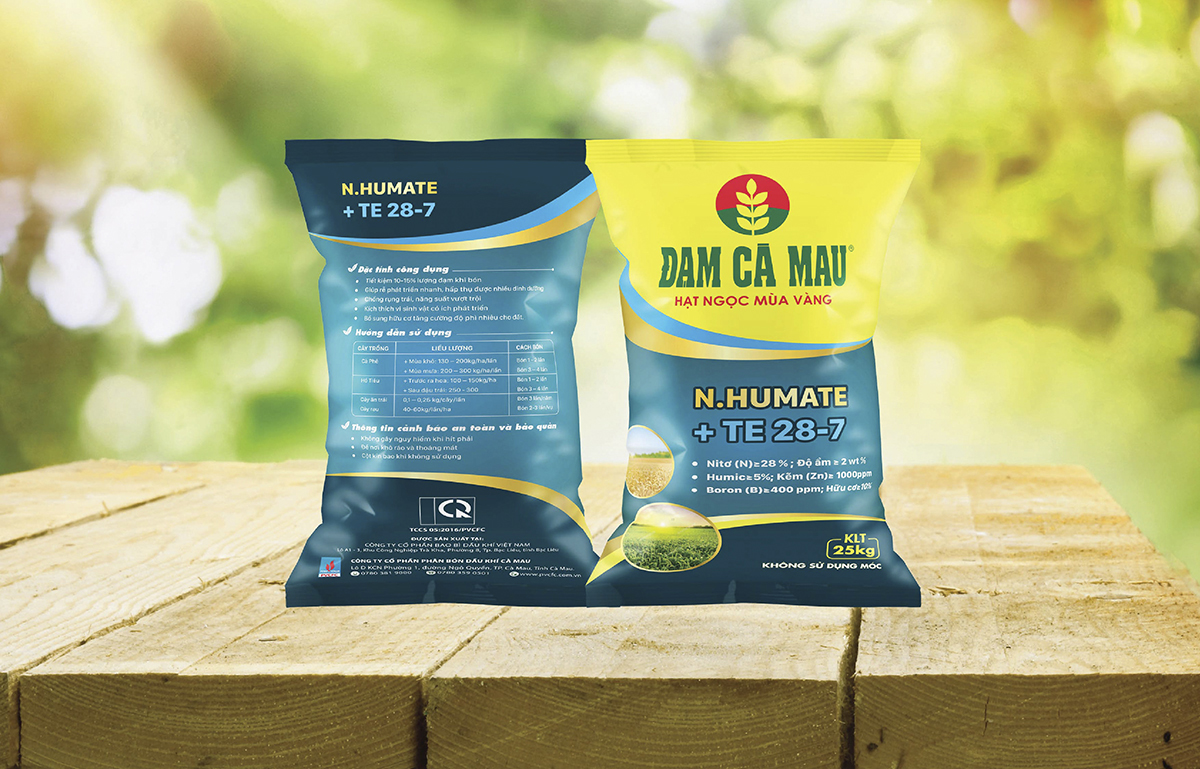 ĐẠM CÀ MAU - Thiết kế hệ thống bao bì sản phẩm mới cho phân bón Đạm Cà Mau