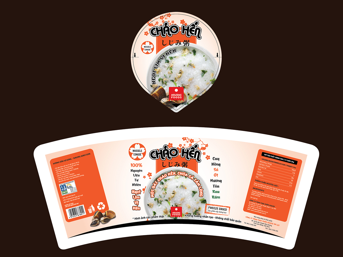 ASUZAC - Thiết kế bao bì sản phẩm mới cho thương hiệu thực phẩm ASUZAC