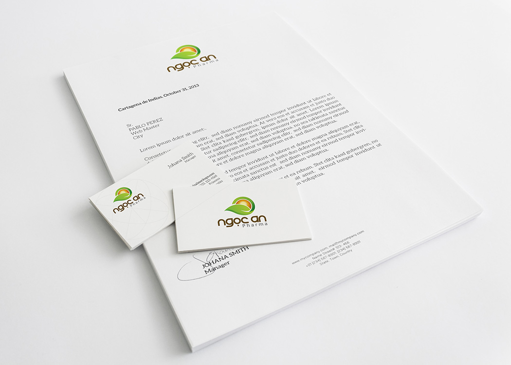 NGỌC AN PHARMA - Thiết kế logo và đặt tên thương hiệu công ty dược phẩm Ngọc An Pharma