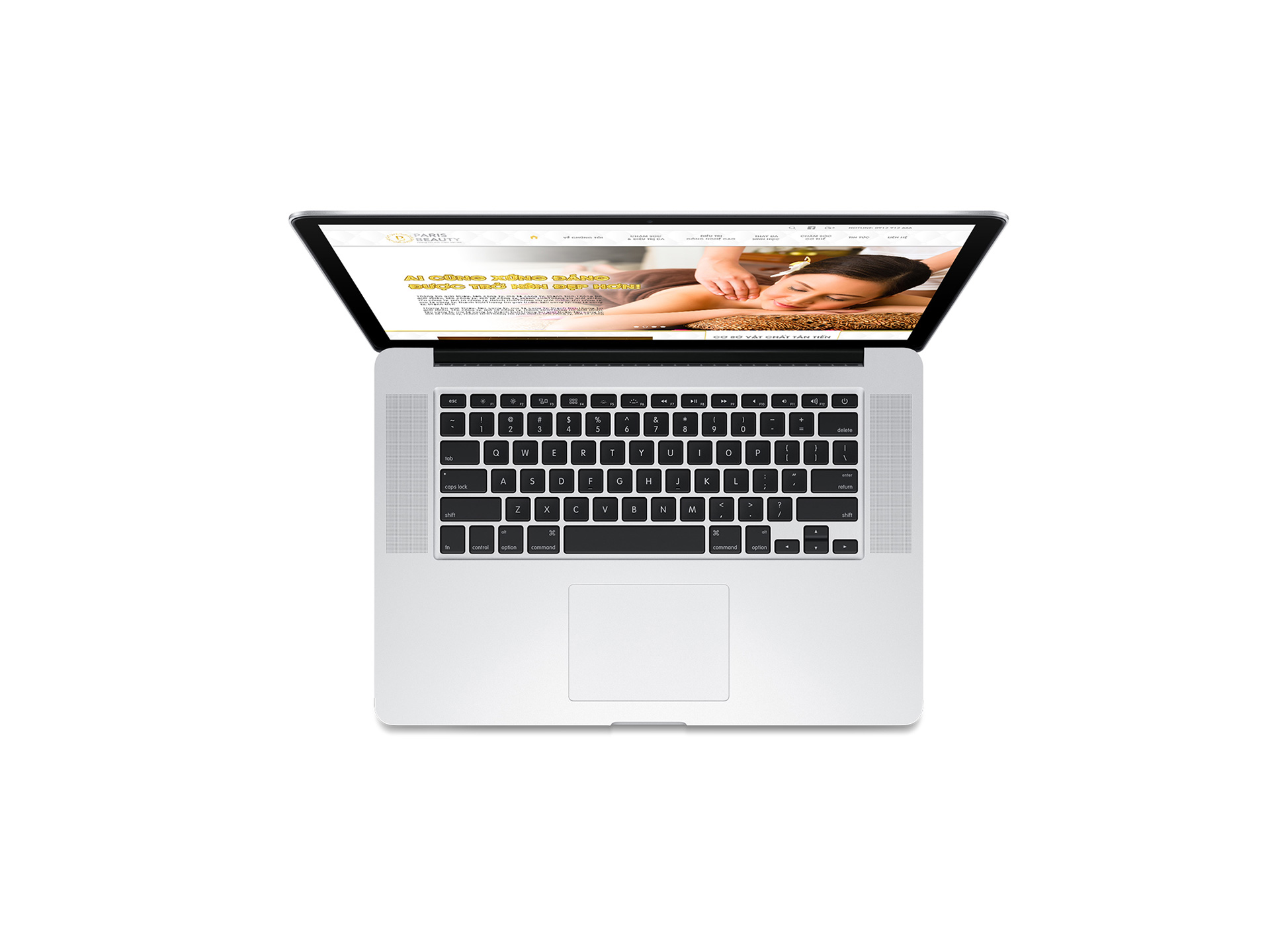 PARIS BEAUTY - Sáng tác slogan, thiết kế logo thương hiệu và website spa Paris Beauty