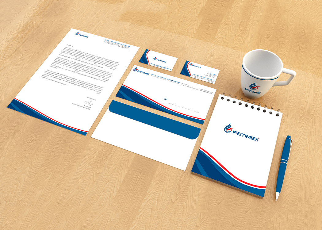PETIMEX - Thiết kế logo và nhận diện thương hiệu Công ty Dầu khí Petimex