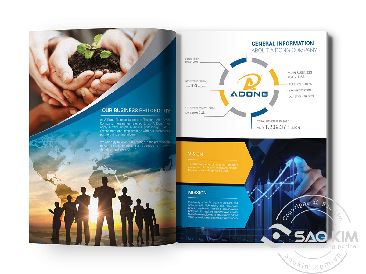 VẬN TẢI Á ĐÔNG - Biên soạn nội dung và thiết kế profile Vận tải Á Đông