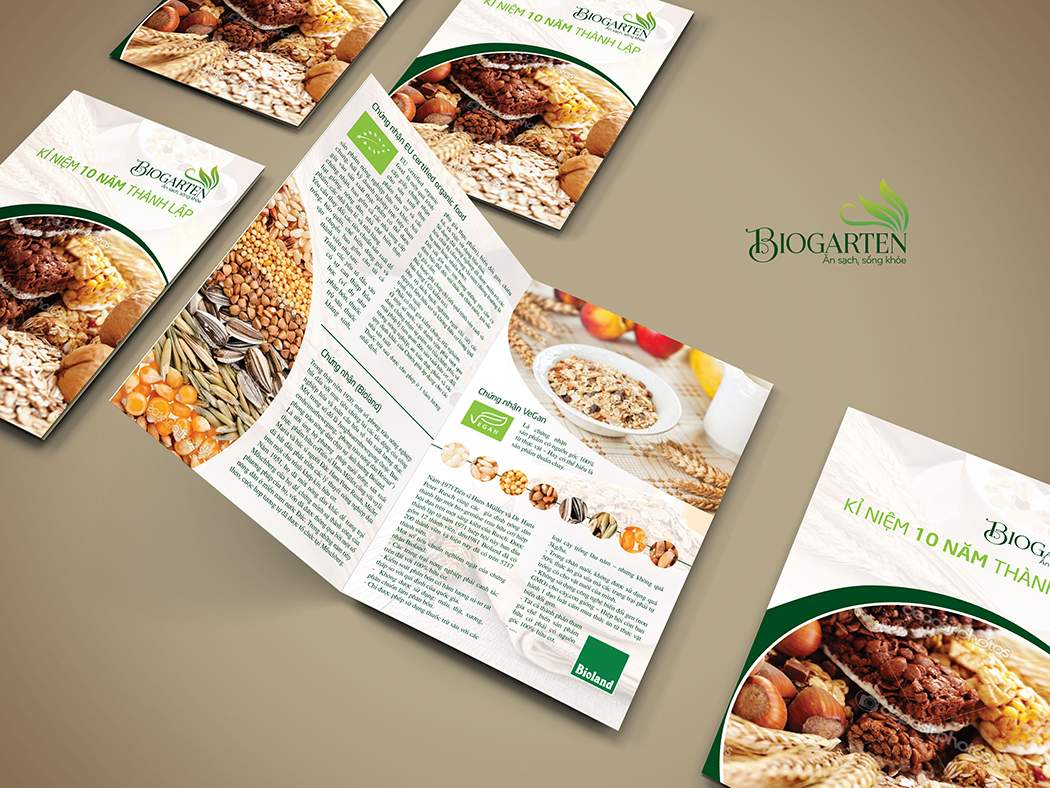 BIO GARTEN - Thiết kế logo và bộ nhận diện thương thực phẩm hữu cơ BioGarten