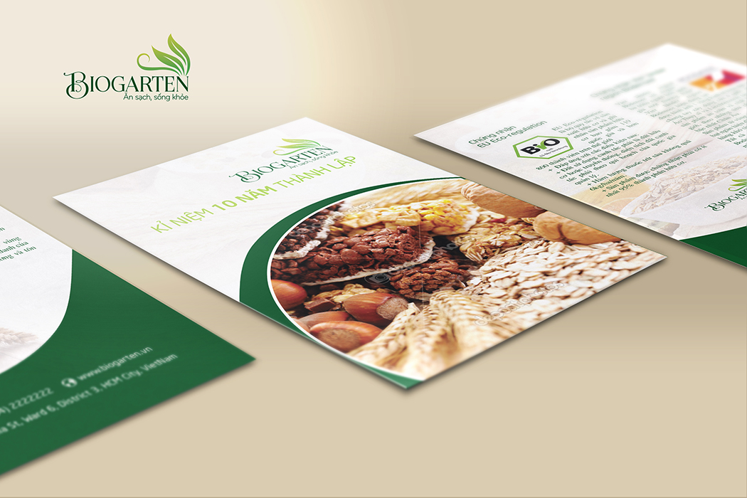 BIO GARTEN - Thiết kế logo và bộ nhận diện thương thực phẩm hữu cơ BioGarten