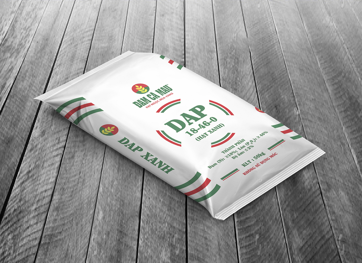 ĐẠM CÀ MAU - Thiết kế hệ thống bao bì sản phẩm mới cho phân bón Đạm Cà Mau