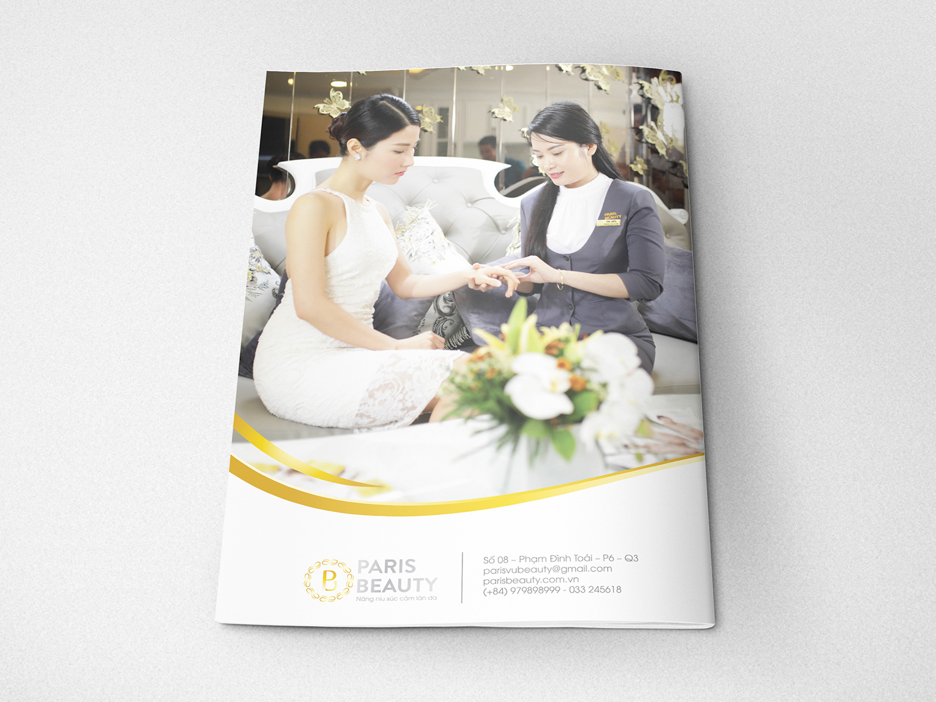 PARIS BEAUTY - Sáng tác slogan, thiết kế logo thương hiệu và website spa Paris Beauty