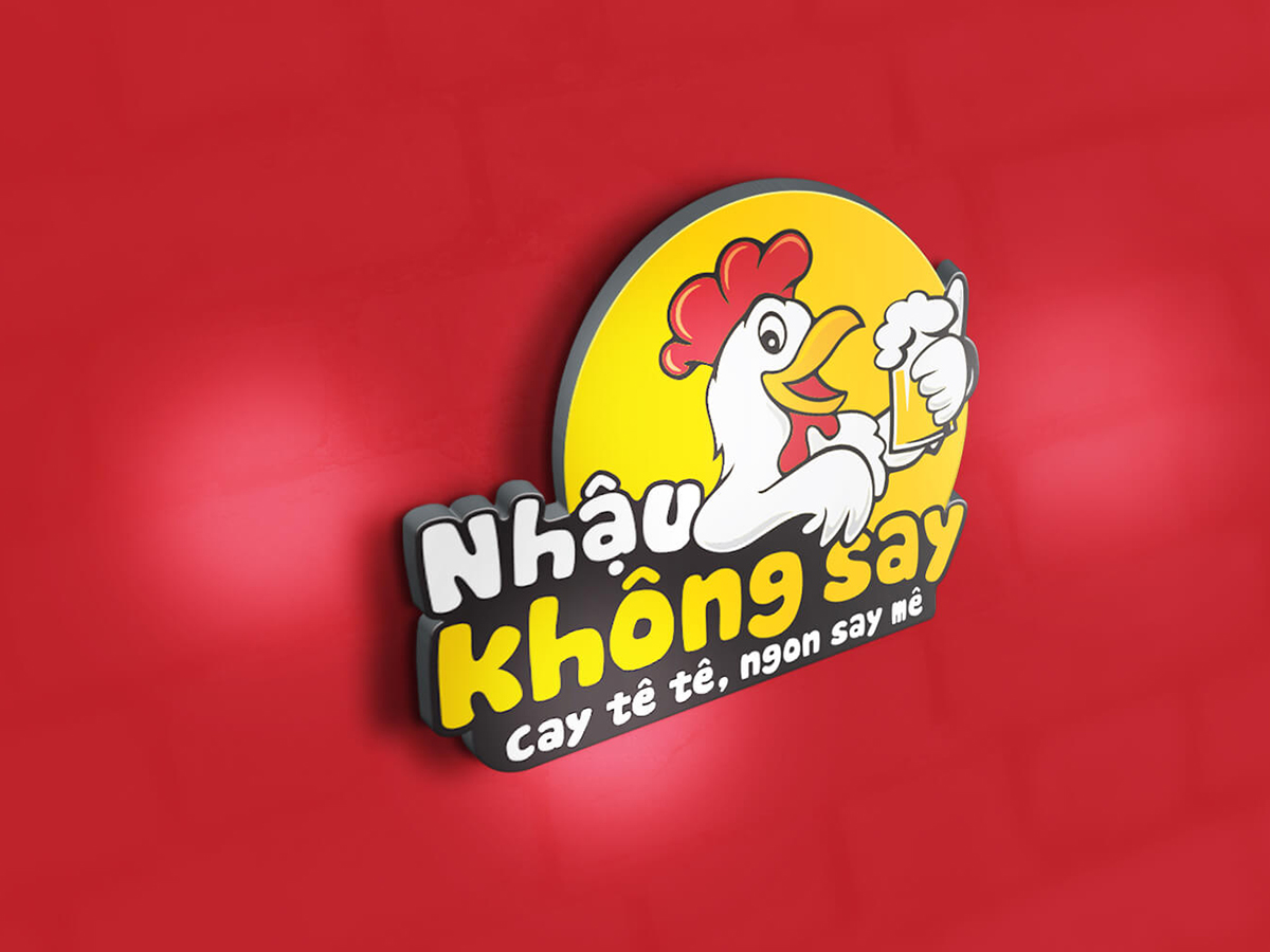 NHẬU KHÔNG SAY - Thiết kế logo Nhậu Không Say