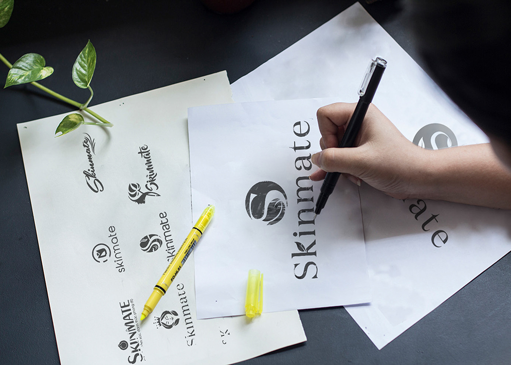 SKINMATE - Thiết kế logo mới cho thương hiệu mỹ phẩm SKINMATE
