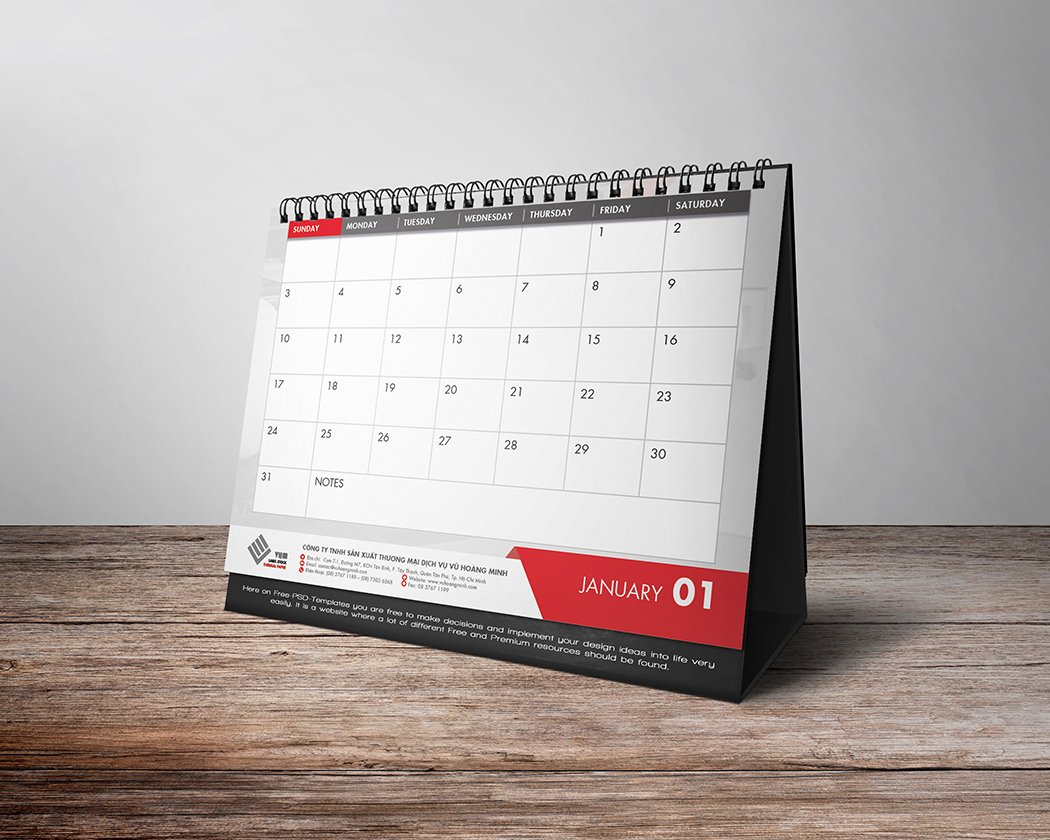VŨ HOÀNG MINH - Thiết kế lịch Tết độc quyền cho công ty Vũ Hoàng Minh